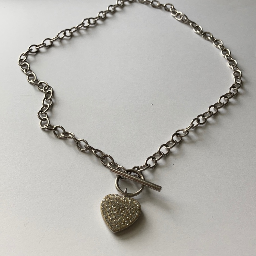 Sterling Silver Heart Chain Necklace